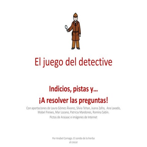 El juego del detective   indicios pistas power