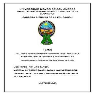 El juego para desarrollar la expres...