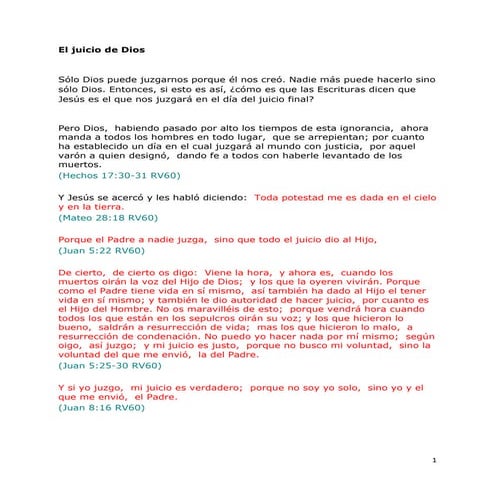 El juez del universo