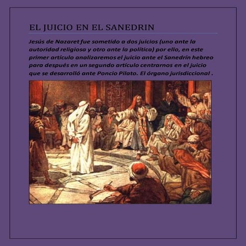 El juicio en el sanedrin | DOCX