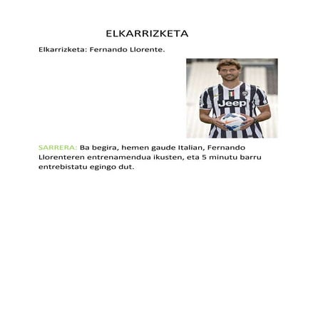 Elkarrizketa fernaando llorentee