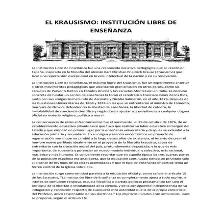 El krausismo