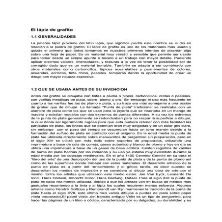 El lápiz de grafito