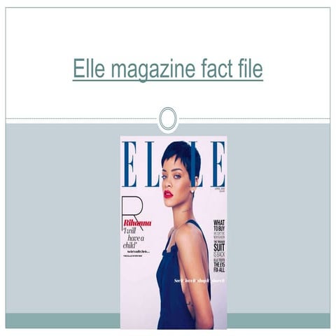 Elle magazine fact file | PPTX