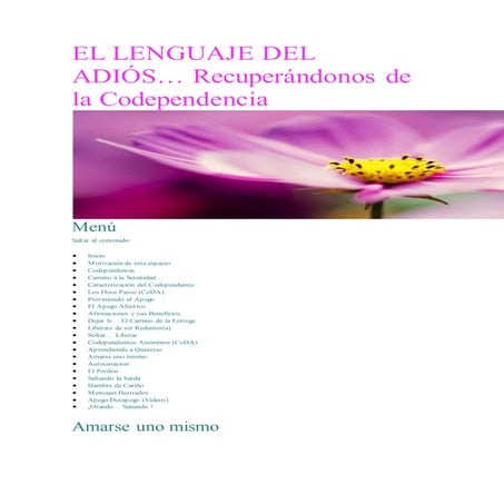 El lenguaje del adiós