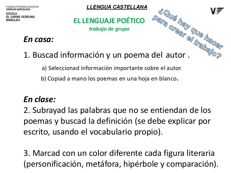 El lenguaje poético (presentación) 2013