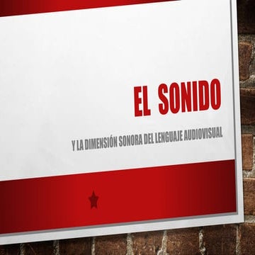El  lenguaje sonoro