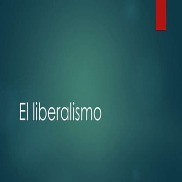 El liberalismo