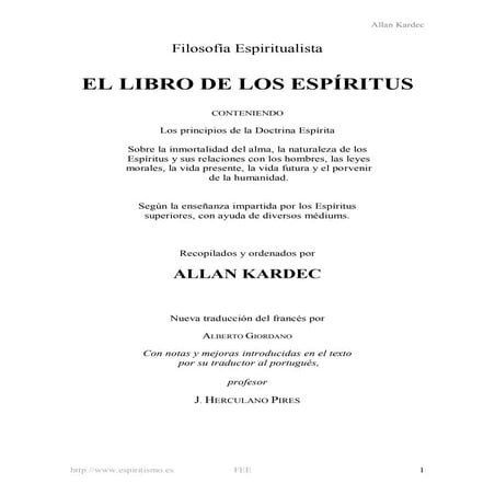 El libro de los espiritus