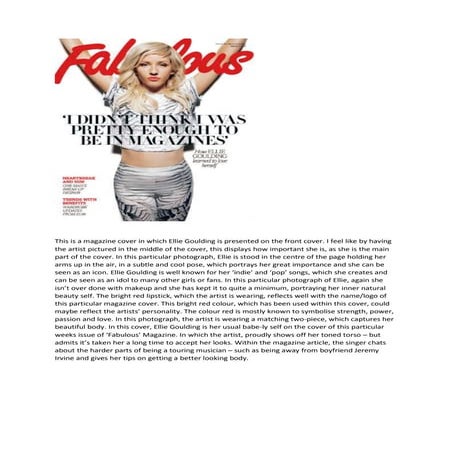 Ellie goulding  magazine article