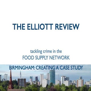 Elliott Review Birmingham: Workshop...