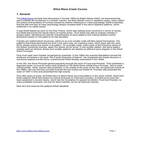 Elliott wave crash course