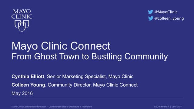 Mayo Clinic Connect - From Ghost To...