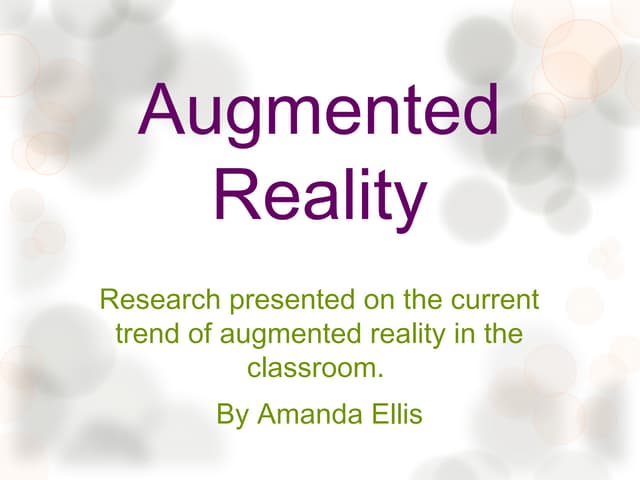 Ellis a augmented reality