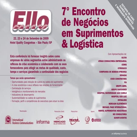 Ello Encontro de Negócios em Logística e Suprimentos
