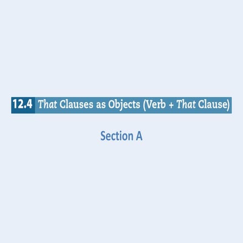 Use of that in noun clauses slideshare | PPTX