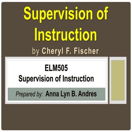 Supervision of Instruction