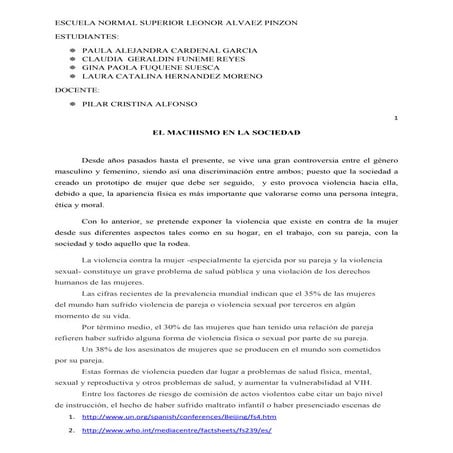 Maltrato en la sociedad