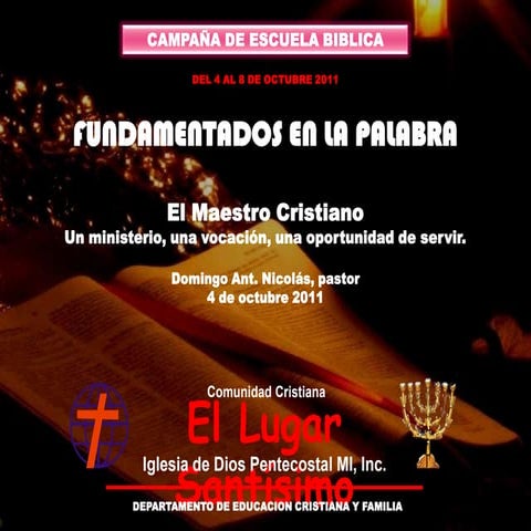 EL MAESTRO CRISTIANO