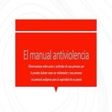 El manual antiviolencia