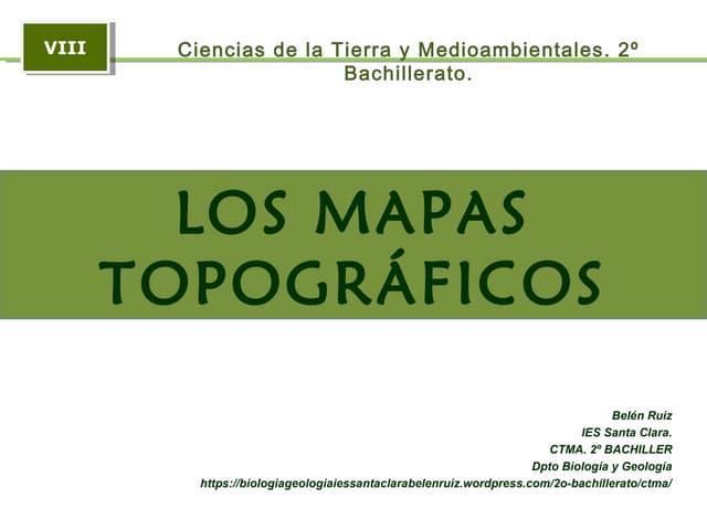 El mapa topográfico