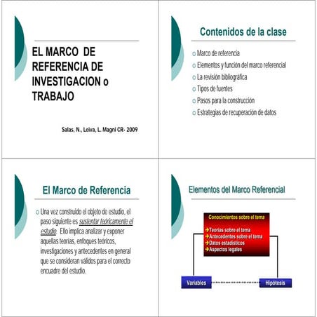 El marco referencial de la investigación | PDF