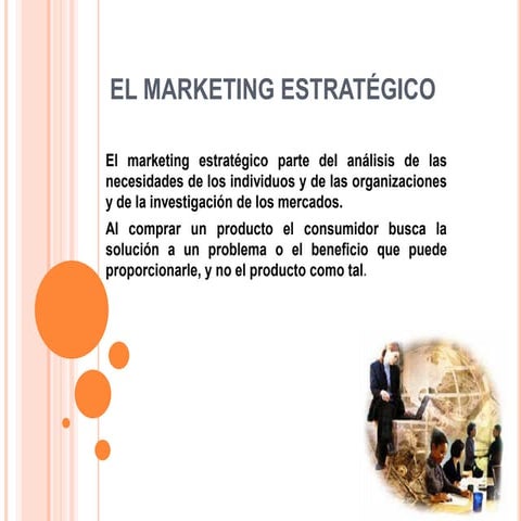 El marketing estratégico