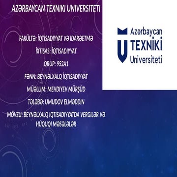 Beynəlxalq iqtisadiyyat məktəbi qurtarmışam