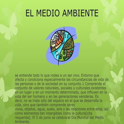 El medio ambiente 