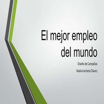 El mejor empleo del mundo