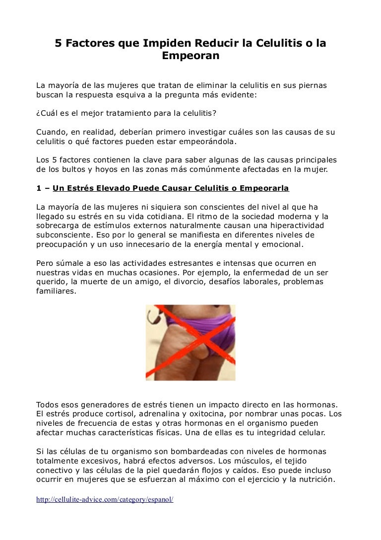 que es la celulitis causas