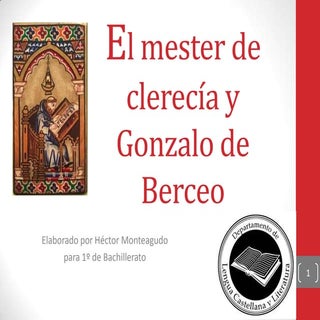 El mester de clerecía y Gonzalo de ...