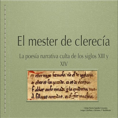 El mester de clerecia