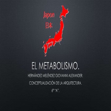 El metabolismo en la arquitectura