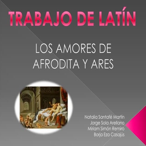 El Mito de Afrodita y Ares