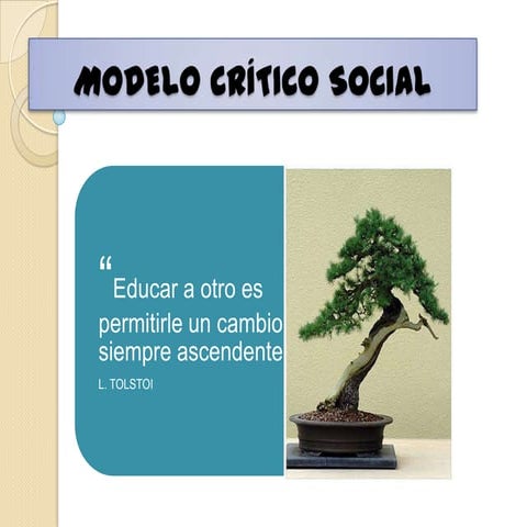 El modelo critico social