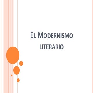 El modernismo literario