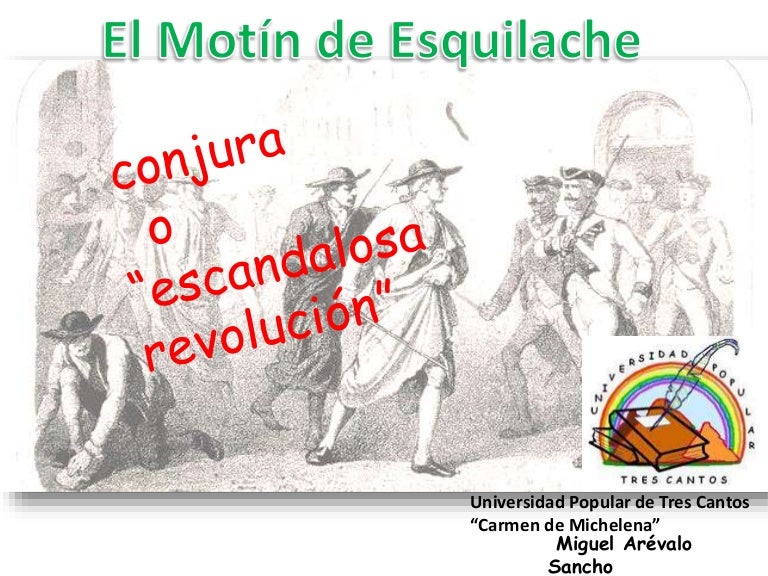 El motín de Esquilache. Conjura o revolución