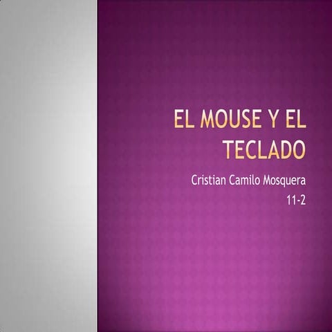 El mouse y el teclado