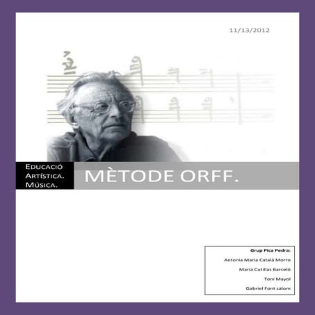 El mètode orff explicacio | DOCX