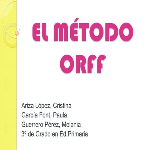 El método Orff