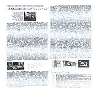 El mundo de entreguerras