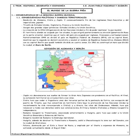 EL MUNDO DE LA GUERRA FRÍA