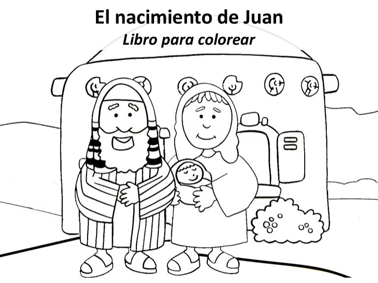El Nacimiento De Juan Libro Para Colorear