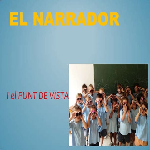 El narrador i el punt de vista