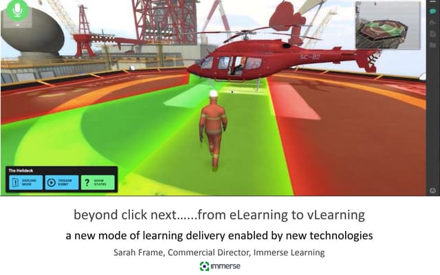 Immerse Learning 'From eLearning to vLearning'