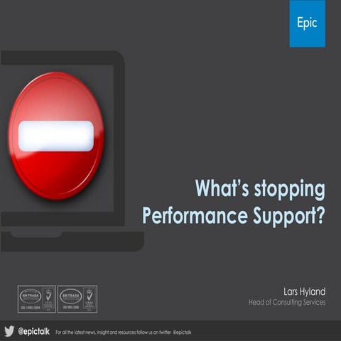 Lars Hyland – What's stopping performance support?