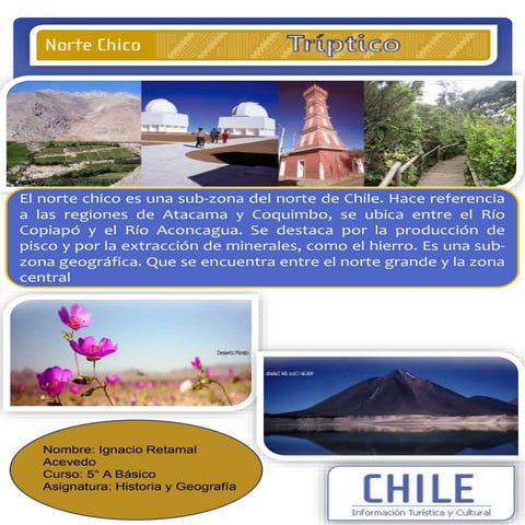 Zonas naturales de chile....norte chico | PPTX