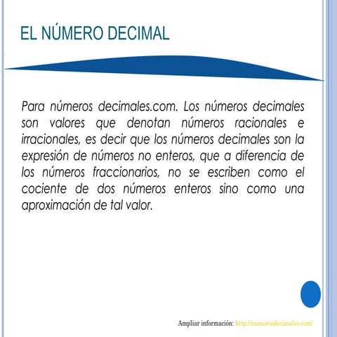 El número decimal