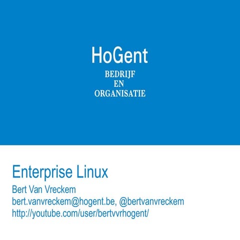 Linux Enterprise - inleiding cursus, 5 trends in systeembeheer